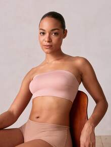 Veilyse Áo ngực không dây mùa hè cho nữ, áo ống, áo lót bralette, bộ đồ lót, áo quây, áo hở lưng, áo tank top. - Hồng - Xem 8