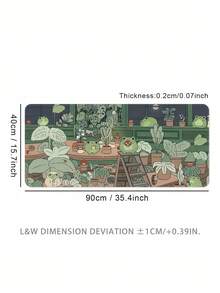 1PC Extra Large Mouse Pad Frog Family Design Gaming Desk Pad Big Keyboard Mat Washable Rubber Non Slip Base Stitched Edges Multi Size Available Computer Keyboard Pad Laptop Pad Desk Protector Office Study Mat Gift Choice - Little Frog Family - View 12