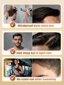 SHEGLAM HAIR Volume Boost Fiber Fix Setting Mist,Hair Fiber Setting Mist,3 Min Film & 72H Hold Windproof Style Stays Put,No Color Run After Sweating,Waterproof Hairline Enhancer & Volumizing Sprays Suitable For All Hair Types - Full Size - View 3