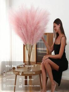 50/30/20/10/5/3 Lá Cỏ Pampas Giả, Cỏ Pampas Nhân Tạo, Cỏ Pampas Trang Trí Phong Cách Boho Sang Trọng, Bình Hoa Trang Trí Nhà Cửa Cho Phòng Khách, Tiệc Cưới, Trang Trí Cỏ Pampas Tối Giản & Thanh Lịch, Cỏ Pampas Giả Rất Đẹp Để Trang Trí Nhà Cửa, Trưng Bày Ở Hành Lang, Nhà Bếp, Phòng Khách, Phòng Ngủ, Phòng Trước, Phòng Ăn, Trang Trí Đám Cưới, Món Quà Tuyệt Vời Cho Năm Mới, Ngày Valentine, Quà Sinh Nhật, Lễ Tốt Nghiệp, Trang Trí Mùa Thu, Mùa Thu - Hồng - Xem 6