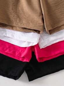 SHEIN 4pcs Baby Girls' Casual Comfortable Versatile Bottoms, Suitable For Outings In Spring/Summer - Multicolor - View 6