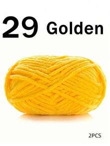 1/2 件天鹅绒柔软纱线，50 克/件，60 米/件，手工 DIY 针织中粗纱冰棒纱，蓬松涤纶柔软针织纱，适用于 DIY 工艺品，适用于针织和钩编围巾、帽子、鞋子、包包、靠垫、玩偶、毯子、拖鞋 - 彩色 - 查看 54