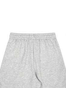 PAVTROS Men's Knit Shorts, Printed Design, Fashionable Versatile Bermuda Shorts - Grey - View 7