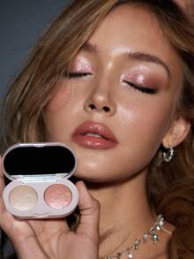 SHEGLAM Prismalight Baked Gelee 雙色眼影-02 Prism Echo 品牌美妝化妝品 適合女士與女孩 - 02 Prism Echo - 查看 8