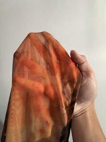 NU&NOW 大码女士性感度假风多色豹纹数码镂空腰部金属扣褶皱不对称荷叶边开衩连衣裙 - 彩色 - 查看 7