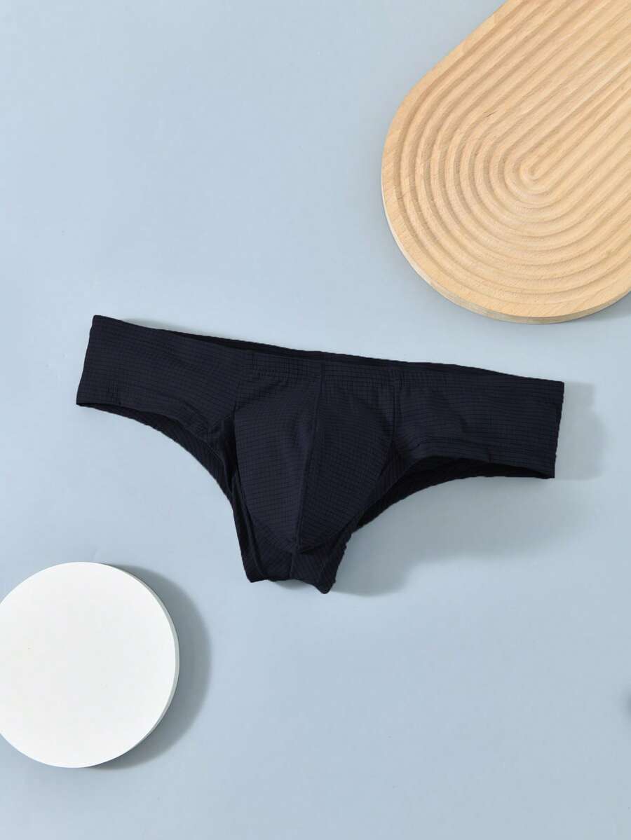 SHEIN Ropa interior tipo tanga sexy para hombres, lencería elástica y suave que revela - azul real - Ver 1