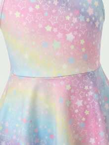 SHEIN Young Girl Solid Color Knit Camisole Maxi Dress Jumpsuit - Multicolor - View 6