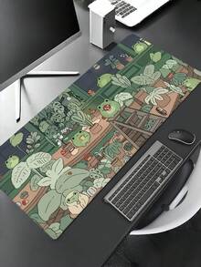 1PC Extra Large Mouse Pad Frog Family Design Gaming Desk Pad Big Keyboard Mat Washable Rubber Non Slip Base Stitched Edges Multi Size Available Computer Keyboard Pad Laptop Pad Desk Protector Office Study Mat Gift Choice - Little Frog Family - View 7