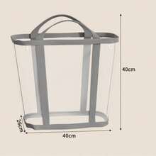 1Pc Large Capacity Collapsible Laundry Basket, Portable Space-Saving Multi-Function Mesh Laundry Hamper For Bathroom Bedroom Clothes Storage - Multicolor - View 2