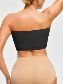 SHEIN Stickade rynkade tuböverdelar för kvinnor, avslappnade, bekväma, axelbandslösa BH:ar, 3-pack - Multifärgad - Visa 7