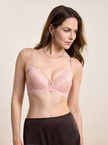 Hourtrue 3 pezzi/Set Reggiseno con ferretto in pizzo da donna, San Valentino per l'estate per l'estate - Multicolore - Visualizzare 9