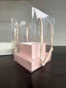 1 3 5 Pieces Clear Transparent Flower Carrier Box Bouquet Packaging Box DIY Floral Arranging Gift Box Desktop Home Decor For Birthday Wedding Valentine Mother Day Gift - Multicolor - View 4