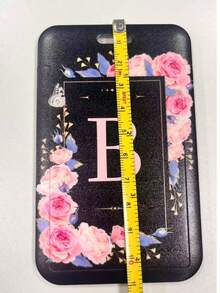 Hộp đựng thẻ nhân viên bằng nhựa, hộp đựng thẻ nhân viên sáng tạo, hộp bảo vệ thẻ nhân viên thời trang, túi đựng thẻ tên phù hợp cho văn phòng, trường học, phụ kiện, tên viết tắt, mẫu 26 chữ cái, phong cách Boho. - màu đen - Xem 6