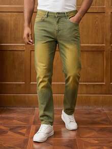 RivetRise Men's Casual Everyday Wear Jeans With Pockets And Buttons - Multicolor - View 7