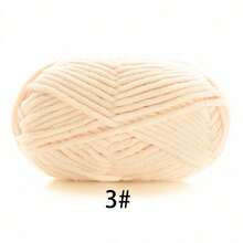 1 sợi len nhung mềm, khoảng 50g/cái, 60m/cái, sợi len đan thủ công dày vừa, sợi len đan polyester mềm mịn, thích hợp cho đồ thủ công tự làm, đan và móc khăn quàng cổ, mũ, giày dép, túi xách, miếng lót, búp bê, chăn, dép, các dự án móc thủ công (bao bì ngẫu nhiên) - Nhiều màu - Xem 35
