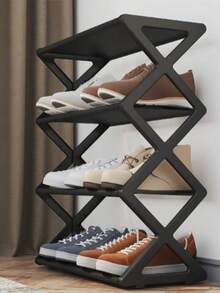 1-Piece Four Layer Shoe Rack Storage - Independent Shoe Cabinet, Suitable For Wardrobes, Front Door Entrances, And Foyer - Easy To Install And Space Saving - Multicolor - View 5