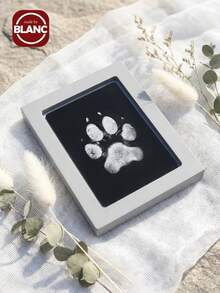 Madebyblanc Tấm lót in dấu chân thú cưng, vật kỷ niệm dấu chân chó mèo, mực in không cần giặt, lý tưởng để làm quà tặng, có các màu đen, đỏ, xanh dương, vàng và bạc. - Nhiều màu - Xem 2