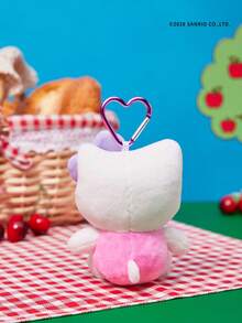 HELLO KITTY AND FRIENDS | POKOJA LAND 1個 4英吋粉色鑰匙圈，坐姿絨毛吊飾，可愛卡通角色鑰匙配件，有趣包包吊飾 & 車內裝飾，日常搭配飾品，完美的節日生日禮物 - 彩色 - 查看 6