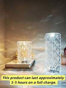 1个金属USB充电式LED触摸暖光可调节台灯，复古床头氛围灯，适用于客厅、卧室、酒吧、办公桌，生日礼物之选。（温馨提示：充电时请勿使用快充，以免损坏光源板。） - 彩色 - 查看 5