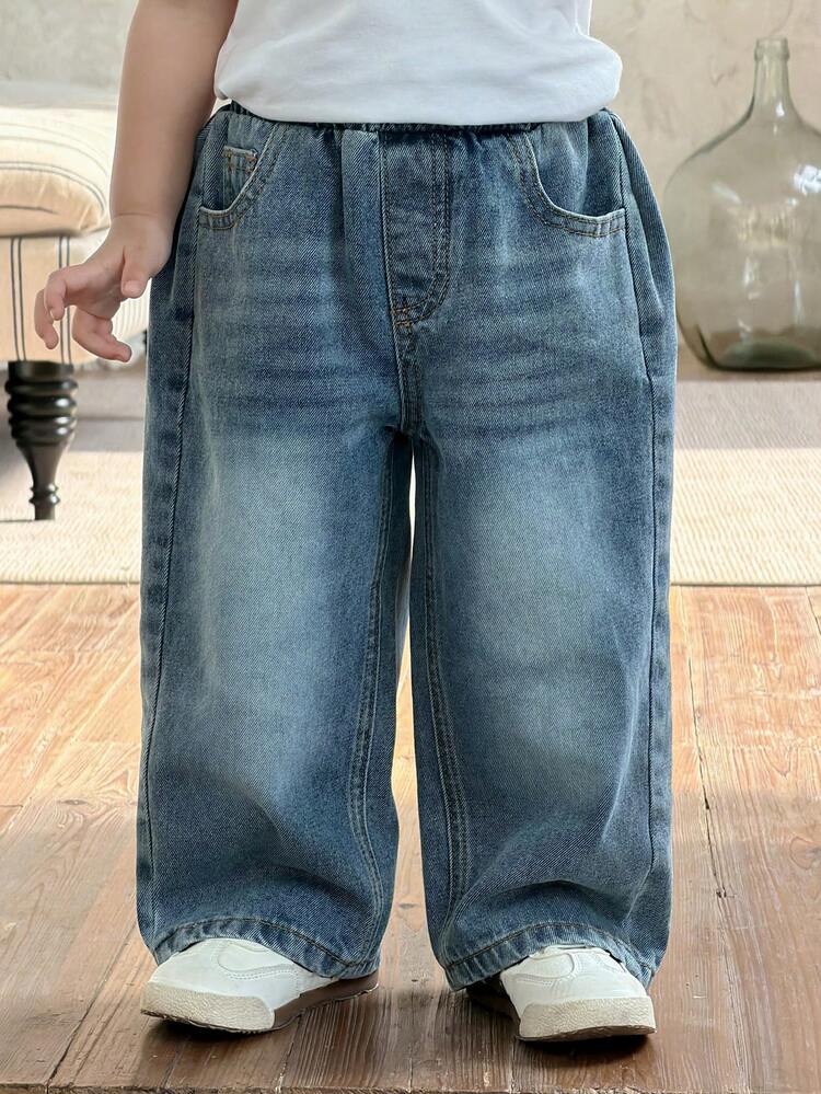 Toddler Boys' Washed Casual Distressed Denim