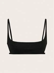 EgrlEra Áo ba lỗ mùa hè đơn giản đơn giản dành cho nữ - màu đen - Xem 3