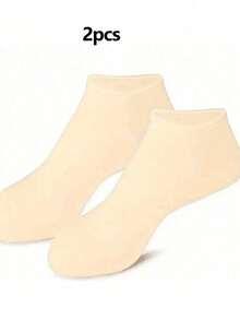 2 pares de calcetines de silicona hidratantes para pies secos y agrietados, calcetines de masaje con gel hidratante, herramienta de pedicura, regalo - Multicolor - Ver 17