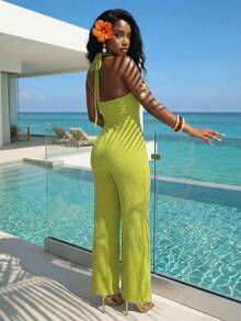 Slaydiva Mùa xuân mới, Lễ hội âm nhạc Xuân Hè, Ngày lễ tình nhân, Lễ Phục sinh, Mùa cưới, Mùa lễ hội, Kỳ nghỉ biển, Thường ngày, Thanh lịch, Đi làm, Mặc hàng ngày, Trang phục công sở, Kỳ nghỉ, Tiệc tùng, Du thuyền, Tiệc tùng, Cơ bản, Hẹn hò hàng ngày, Dây buộc cổ, Cổ áo hình trái tim, Thiết kế dây khoét ngực, Quần ống rộng, Quần dài màu xanh nhạt, Quần ống rộng nữ -G - màu xanh lá - Xem 4