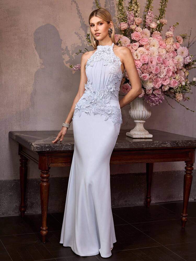 MOTF Soiréza LACE PATCHWORK MERMAID ELEGANT PARTY DRESS, SPRING/SUMMER