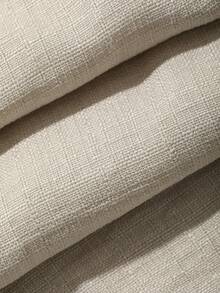 DAZY 女士无袖打结上衣和阔腿裤两件套 - 卡其色 - 查看 7