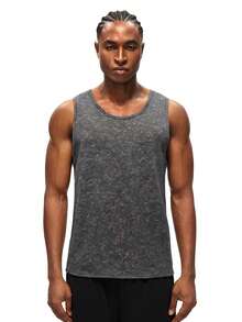 Rest Era Men's Casual Comfortable Undershirt - Dark Grey - View 3