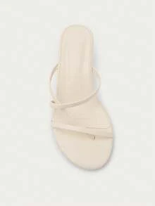 Nöista Dép xăng đan Dopamine Premium màu be gợi cảm, đế dày, nhẹ nhàng, sang trọng, có quai mảnh, gót xuồng, thích hợp mang ngoài trời. - Màu be - Xem 9