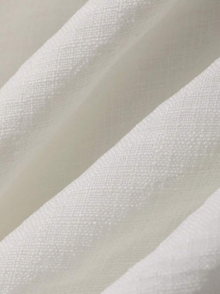 Women's Casual Elegant Loose White Blouse, Suitable For Spring And Summer