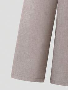 SHEIN 2pcs Young Girl Woven Solid Color Sleeveless Cardigan And Long Pants Set - Multicolor - View 12