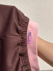 GalTyme Plus Size Women 2pcs Set Casual Sleeveless Top And Shorts - Brown - View 6