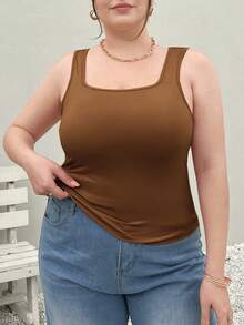 SHEIN Essnce 3件套大码百搭吊带背心，春夏百搭修身无袖背心 - 彩色 - 查看 3