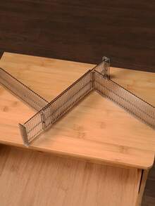 Bộ 2 hộp/4 hộp/10 hộp - Hộp chia ngăn kéo, hộp nhựa chia ngăn kéo, thích hợp để đựng quần áo, dụng cụ nhà bếp, đồ dùng văn phòng, phụ tùng, hộp đựng và sắp xếp đồ dùng gia đình, thích hợp cho phòng khách, phòng ngủ, phòng tắm, trang trí bàn trang điểm, trang trí phòng, đồ trang trí, hộp đựng và sắp xếp, có thể đựng váy và quần. - Màu đen trong suốt - Xem 3
