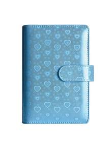 1 Set Waterproof Zippered PU Leather Heart Shape Cash Envelope Budget Binder With 8 Envelopes 12 Budget Cards 2 English Labels 10 Colored Stickers Savings Organizer Accounting Notebook Money Management Financial Planner For Women Valentine Day Gift Personal Finance Binder - one-size - View 10