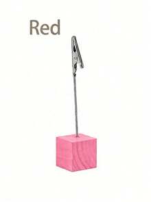 Zazumi Cirelle 1 cái Kẹp giấy ghi nhớ hình khối nhẹ, màu sắc cổ điển, bằng gỗ, có khóa cá sấu, dùng để trưng bày thẻ số, thẻ tên, ảnh, ghi chú, đồ dùng học tập cho năm học mới. - Nhiều màu - Xem 16