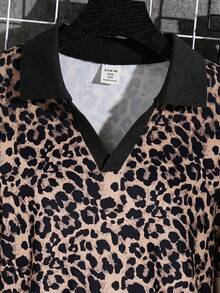 Camisa tipo polo con cuello y cremallera de tela texturizada para niño preadolescente, con pantalones cortos a juego de tela texturizada, conjunto de estilo casual y cómodo para vacaciones, sesiones de fotografía callejera, fiestas y paseos por la ciudad - Multicolor - Ver 4