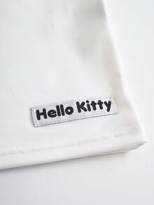 HELLO KITTY AND FRIENDS | SHEIN 女士卡通印花吊带文胸套装 - 黑與白 - 查看 6