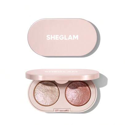 SHEGLAM Prismalight Baked Gelee 雙色眼影-02 Prism Echo 品牌 美容 化妝 化妝品 適合女性與女孩 完美搭配夏季春季 Y2K 時尚 流行 生日 母親節禮物 假期 派對準備就緒 最佳顏色