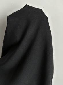 Snug Reverie Camisón de mujer de manga corta con recorte de encaje, cuello cuadrado, detalles de botones y decoración floral bordada - Negro - Ver 7