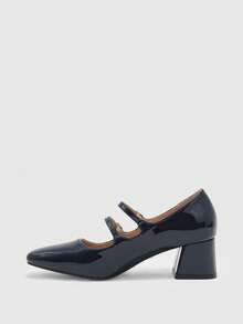 CUCCOO BIZCHIC Simple And Elegant, Fashionable And Versatile, Casual Walking, Workplace Commuting, Women's High-Heeled Shoes - Navy blue. - View 4