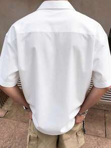 STEELVANCE 男士印花休闲短袖衬衫 - 彩色 - 查看 2