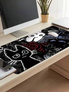 1 Tấm lót chuột chơi game cỡ lớn, dùng cho bàn phím máy tính, thiết kế mèo hoạt hình phong cách Punk, thẩm mỹ tối màu, đế cao su chống trượt, in độ nét cao, chống thấm nước, viền may chắc chắn. Thích hợp cho gia đình, trường học, ký túc xá, văn phòng, máy tính để bàn, game thủ, quà sinh nhật, quà tặng ngày lễ. - Nhiều màu - Xem 3