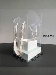 1 3 5 Pieces Clear Transparent Flower Carrier Box Bouquet Packaging Box DIY Floral Arranging Gift Box Desktop Home Decor For Birthday Wedding Valentine Mother Day Gift - Multicolor - View 5
