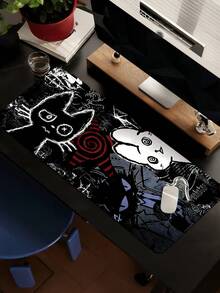 1 Tấm lót chuột chơi game cỡ lớn, dùng cho bàn phím máy tính, thiết kế mèo hoạt hình phong cách Punk, thẩm mỹ tối màu, đế cao su chống trượt, in độ nét cao, chống thấm nước, viền may chắc chắn. Thích hợp cho gia đình, trường học, ký túc xá, văn phòng, máy tính để bàn, game thủ, quà sinh nhật, quà tặng ngày lễ. - Nhiều màu - Xem 4