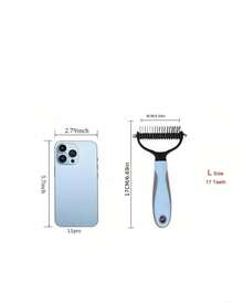 Pet Fur Cutter, Dog Grooming Shedding Tool, Double-Sided Pet Brush, Pet Supplies - Multicolor - View 8