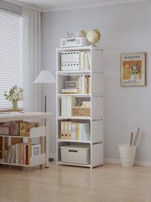 1 estantería/armario cúbico multifuncional pequeño a mediano, de 32,28 pulgadas / 16,14 pulgadas de ancho, estantería de almacenamiento independiente con estantería, perfecto para muebles de dormitorio o sala de estar, opción ideal para Navidad o Acción de Gracias. - Blanco - Ver 6