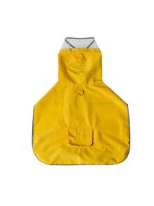 Jas Hujan Anjing Tahan Air Dua Sisi - Jaket Dua Lapis Warna Kuning, Perlindungan Segala Cuaca. - Kuning - View 8